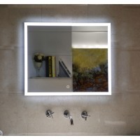Огледало за баня LED с нагревател ЖАРА, 60х60 см
